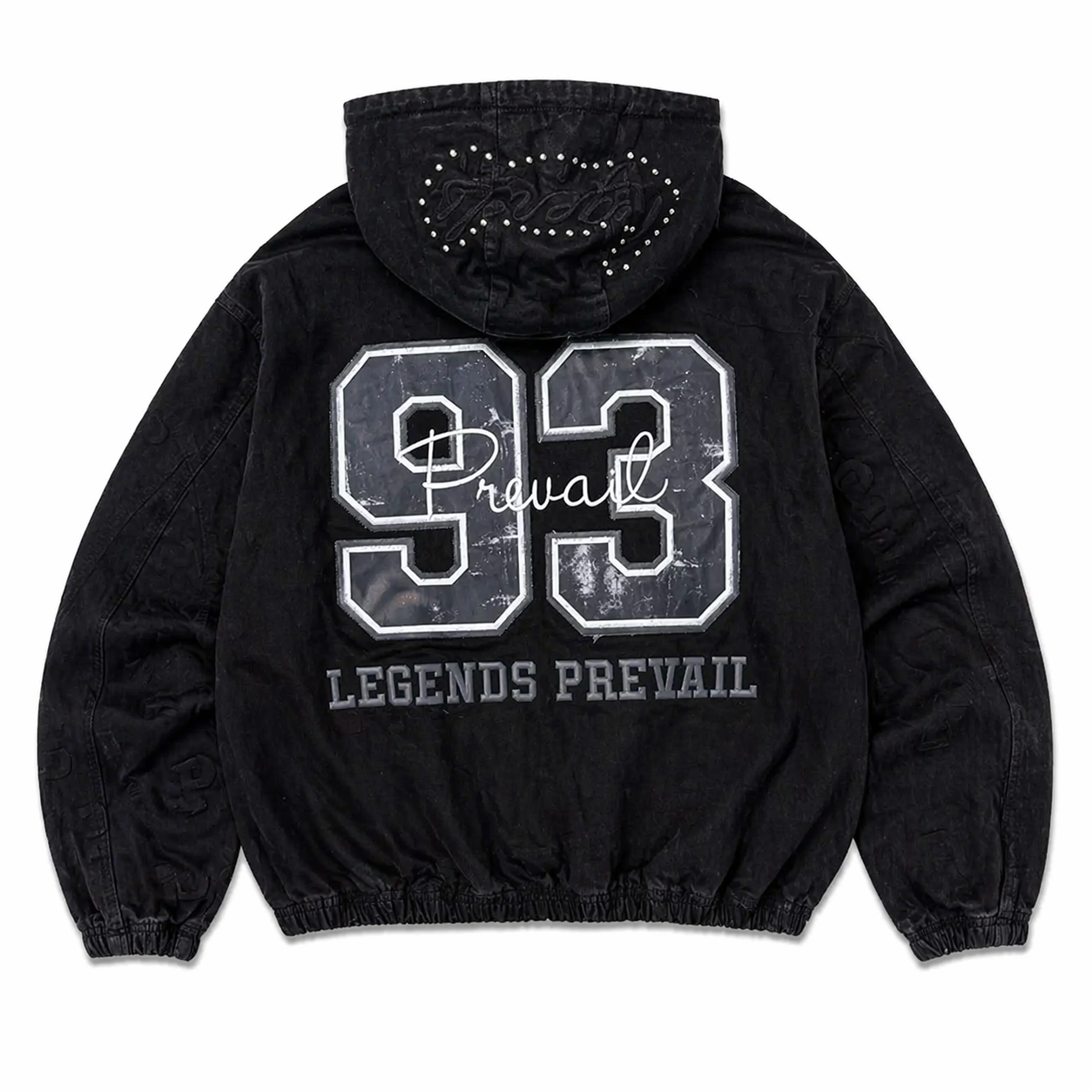 Embossed Denim Suit - Black