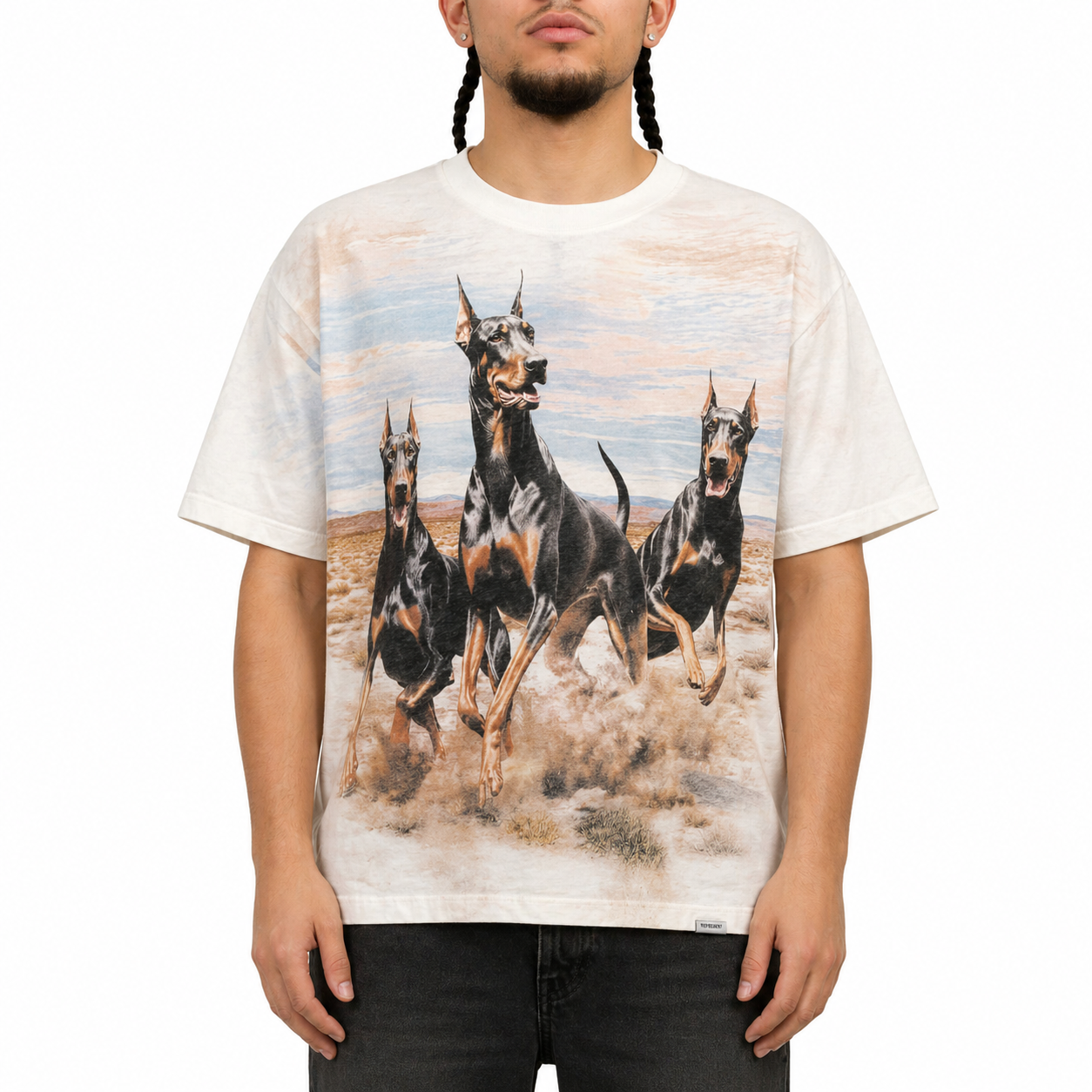 Western Dobermans T-Shirt - Flat White