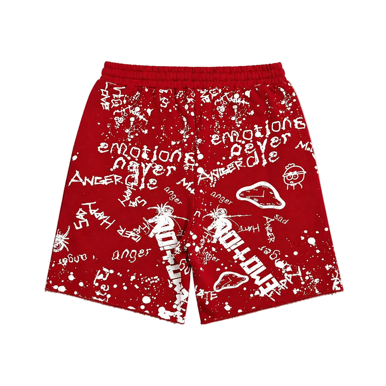 Graffiti Shorts - Red