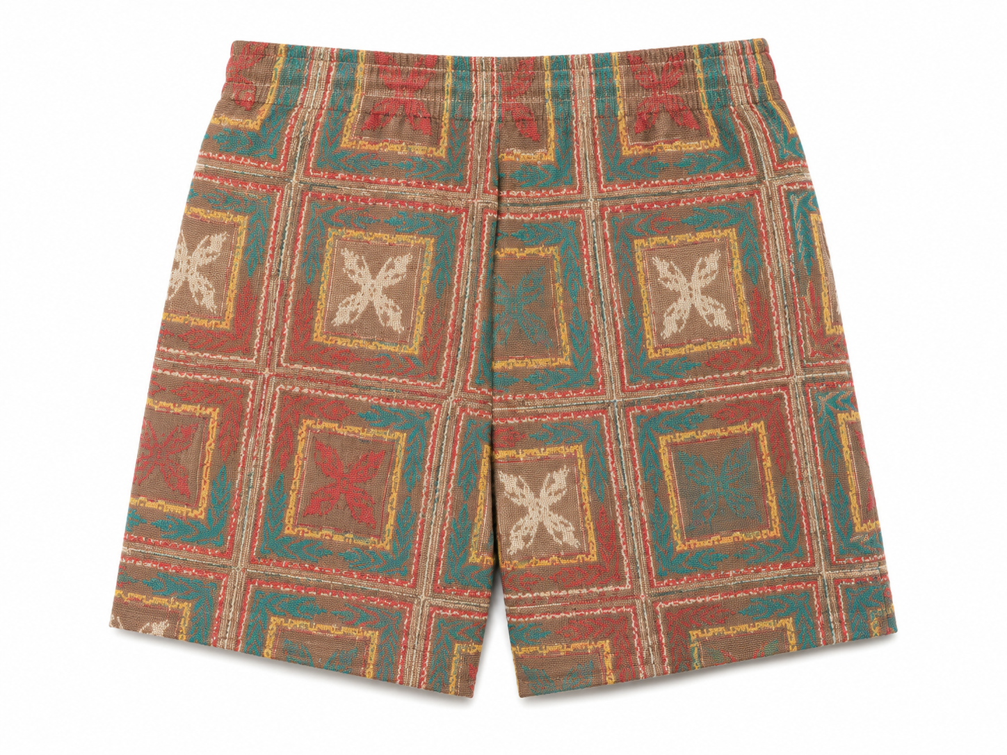 Built To Hustle Tapestry Shorts - Pink