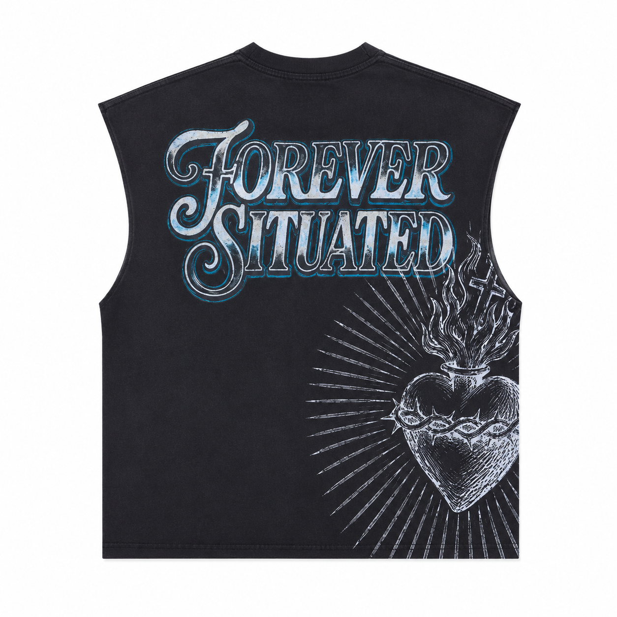 Heaven Made Cut off - Black