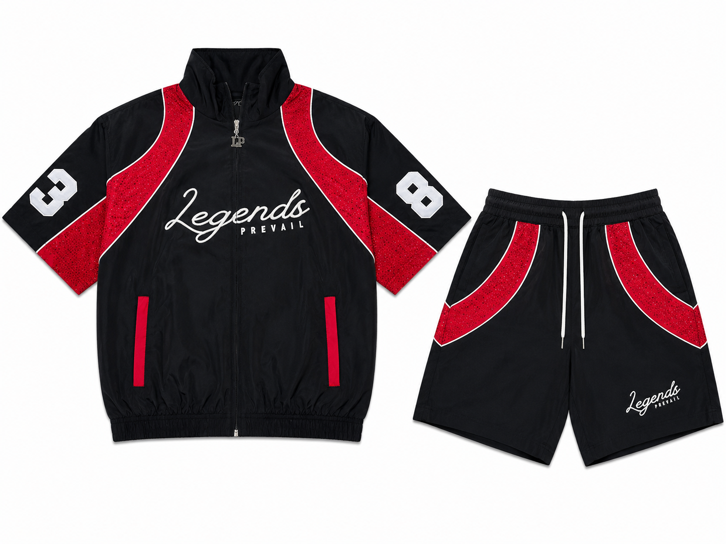 LP Windbreak Set - Red & Black