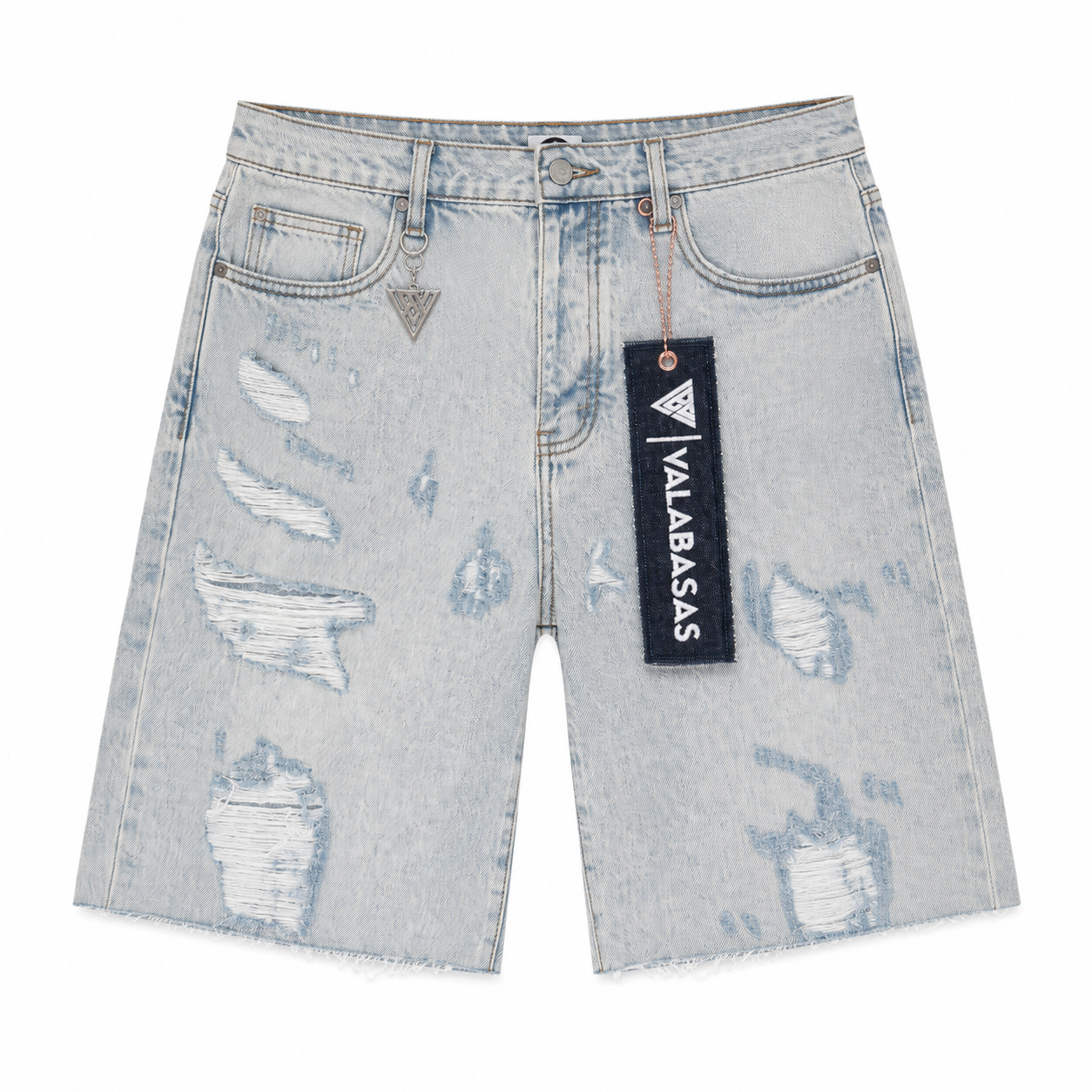 Compass Shorts - Light Blue Wash