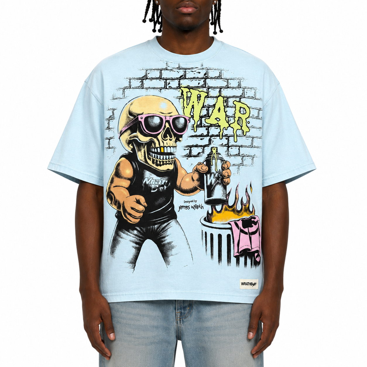 We Love Wrath T-Shirt - Light Blue