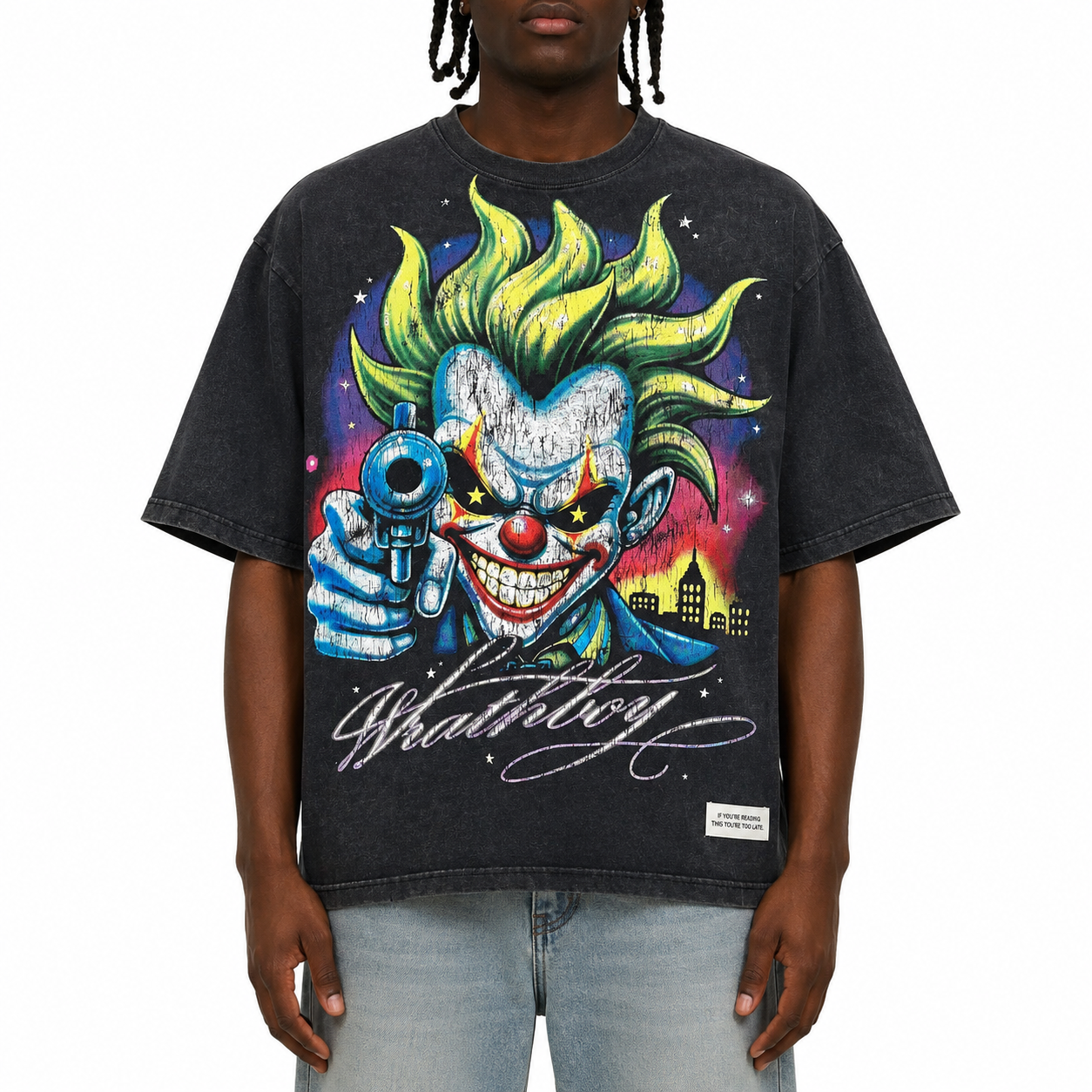 Clown T-Shirt - Vintage Black