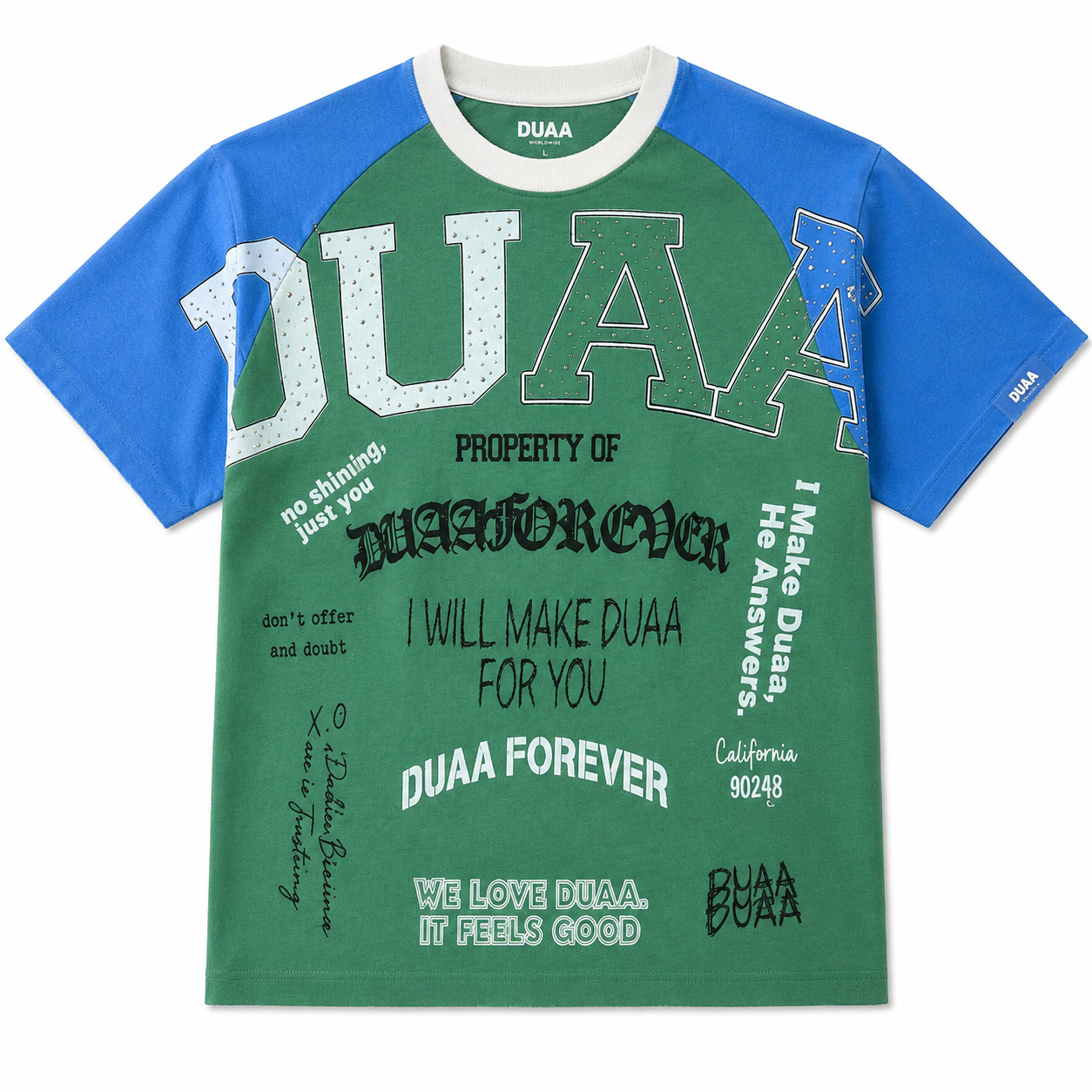 Court T-Shirt - Green & Blue