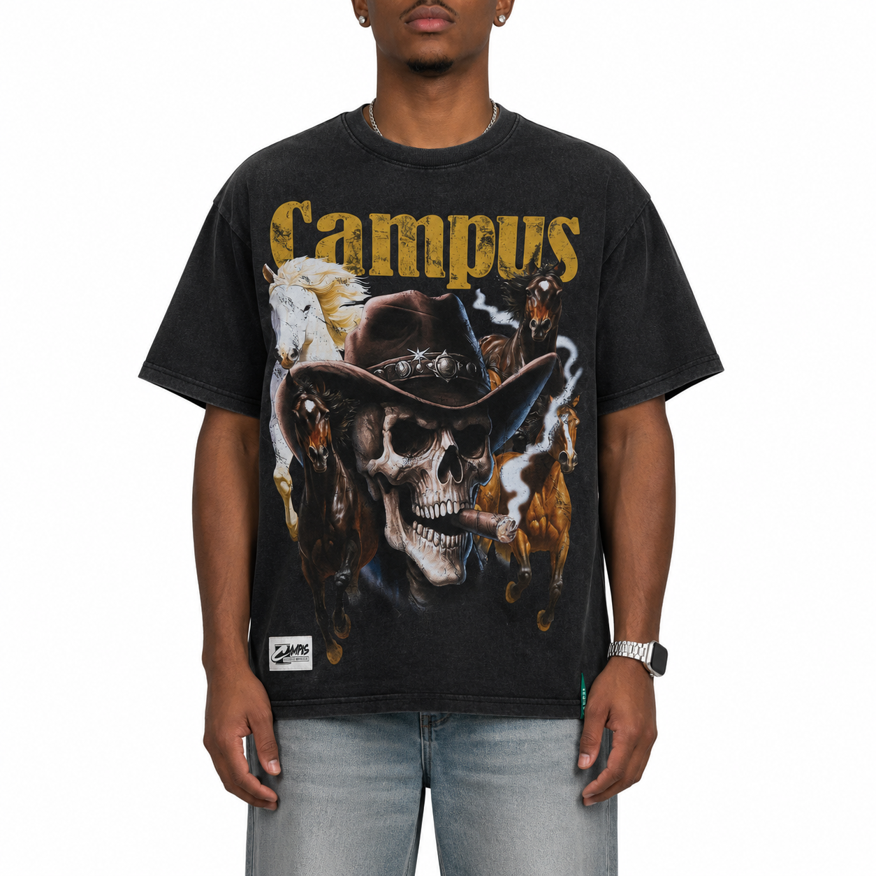 Ghost Rider T-Shirt - Vintage Black