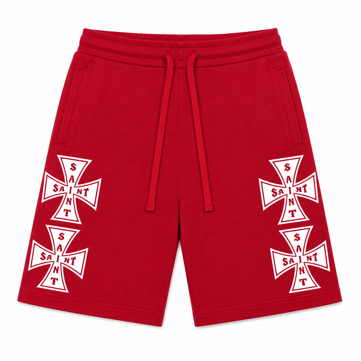 Saint Cross Shorts - Red