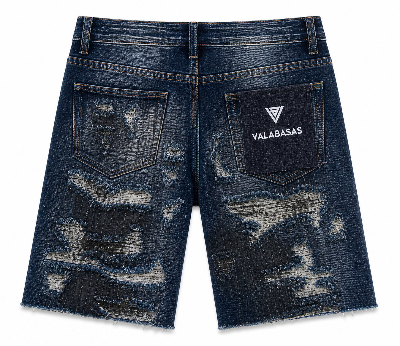 Incise Shorts - Dark Blue Mud