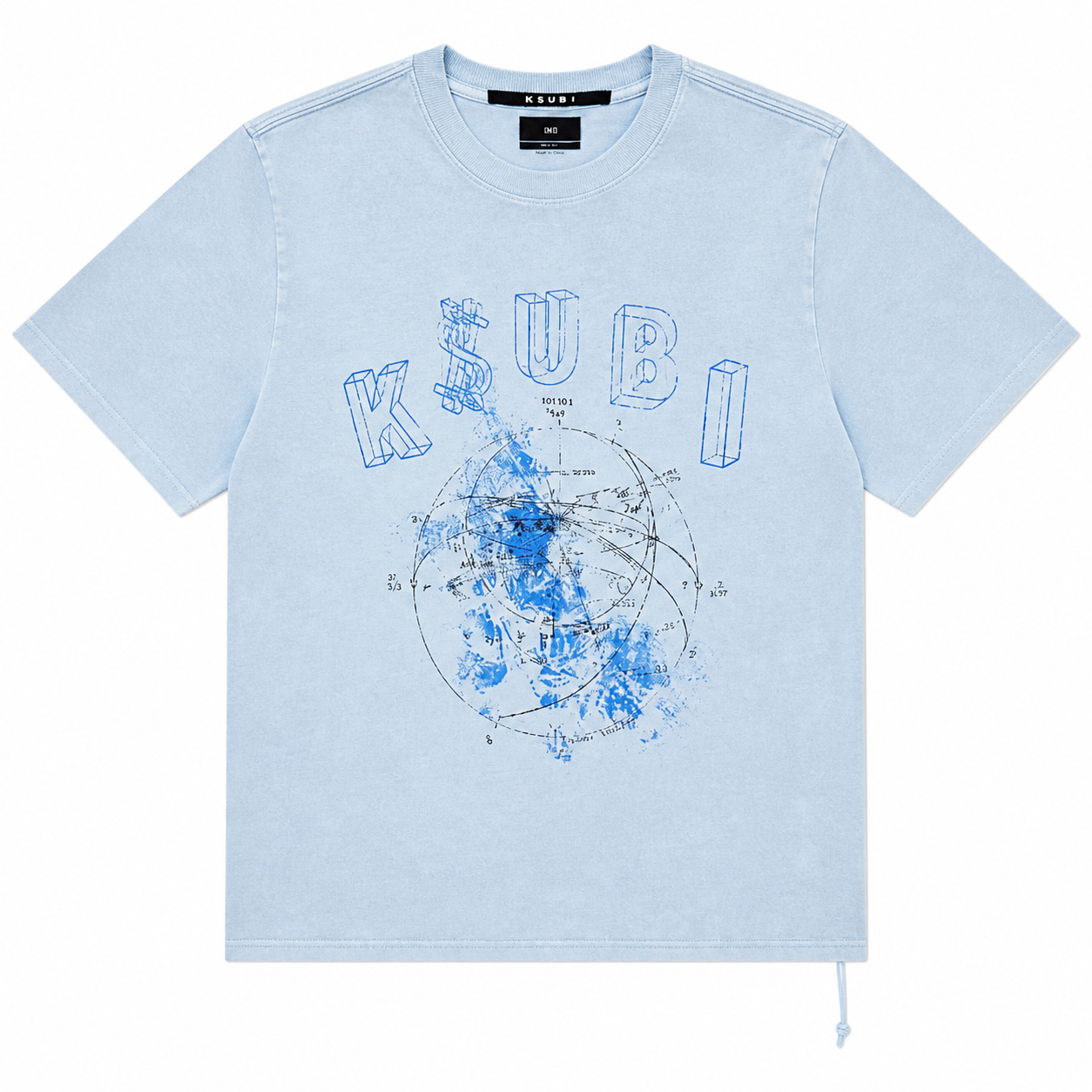 Diagram Kash T-Shirt - Blue Fin