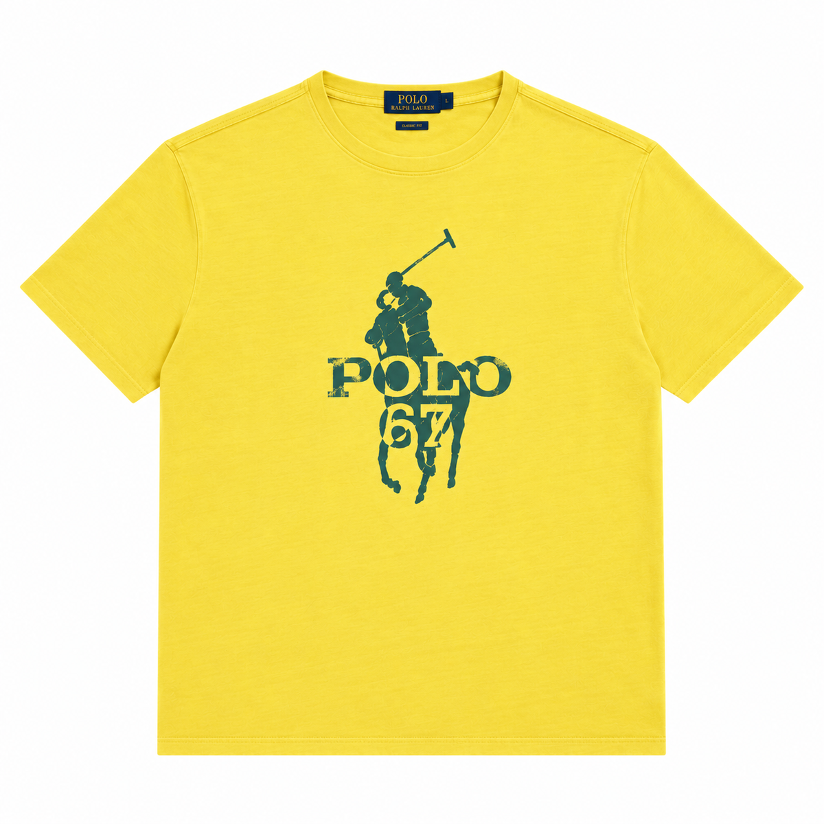 Polo Horse 67 Tee- Yellow