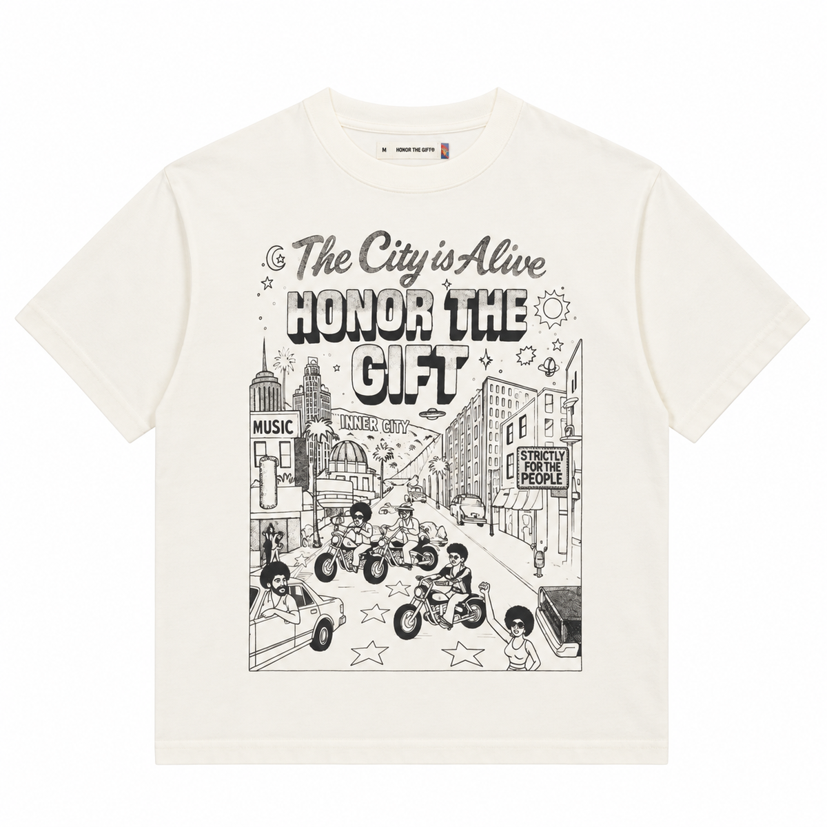 The City is Alive T-Shirt - Bone