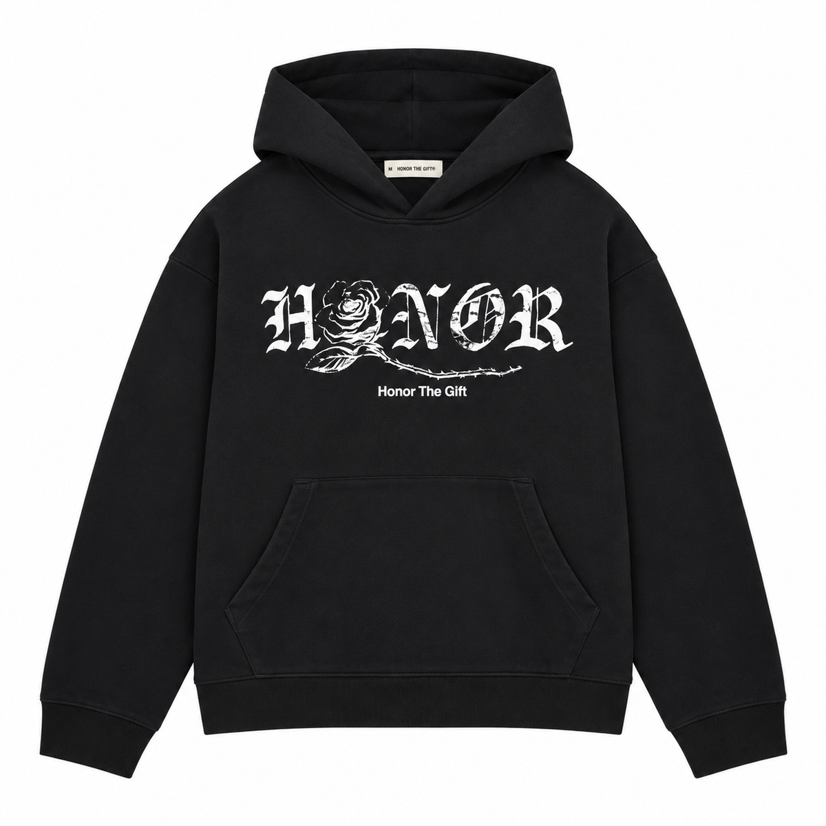 Fallen Rose Hoodie - Black