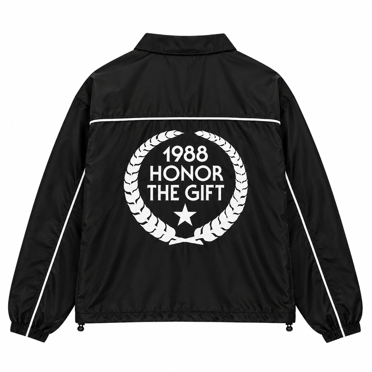 Honeycomb Ripstop Track Jacket - Black