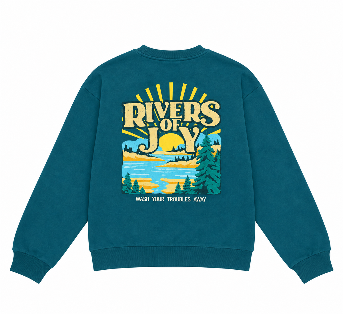 River Of Joy Crewneck - Atlantic Deep
