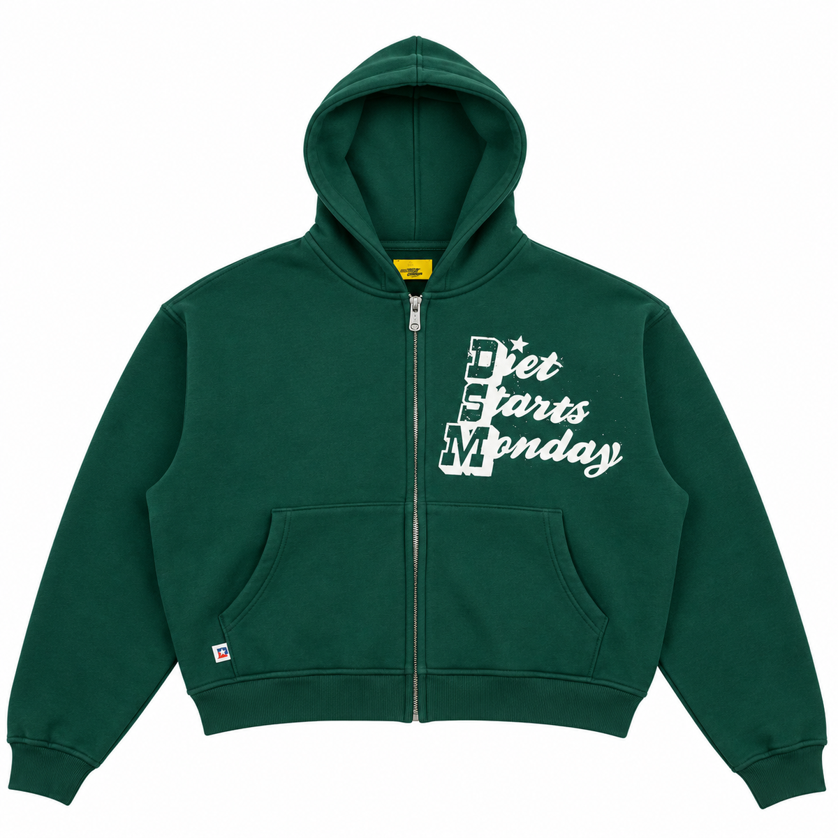 Star Full Zip Hoodie - Pine