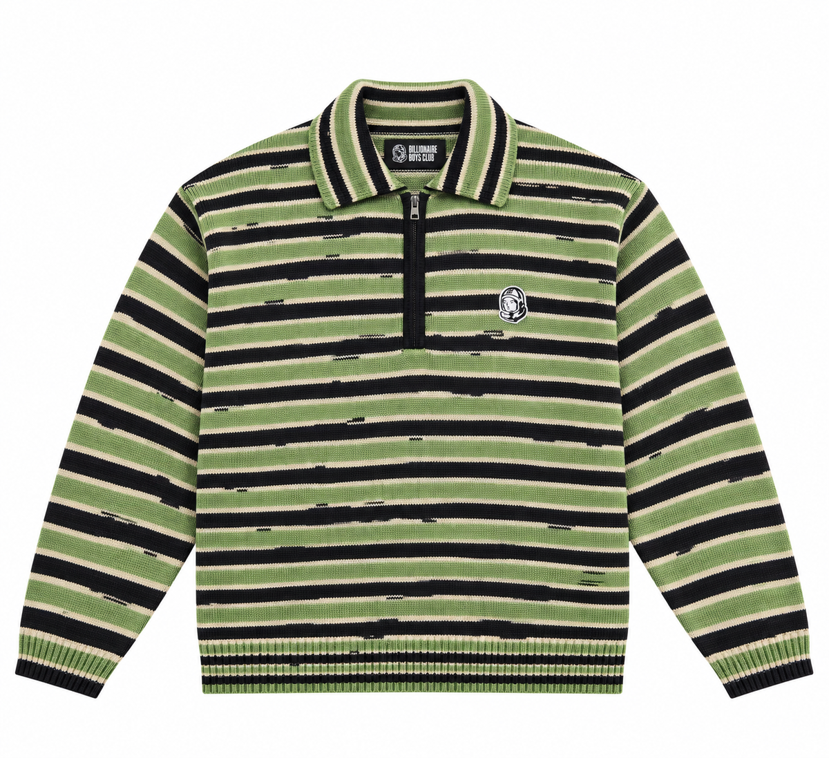 Curve Sweater - Black & Green
