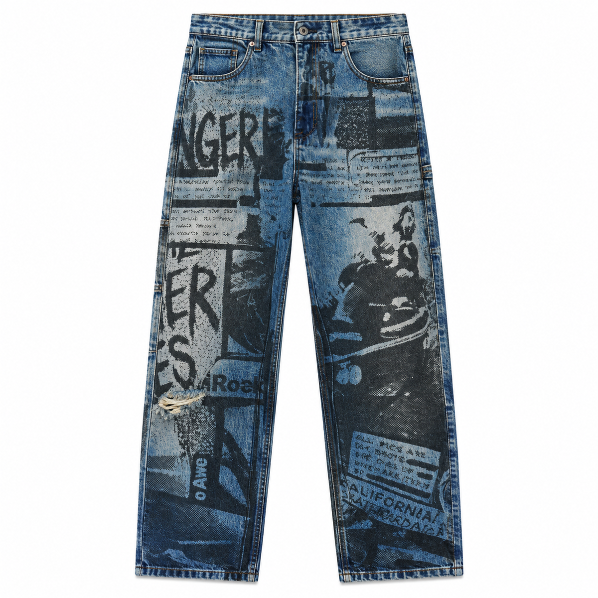 Jonas Straight Leg Jean - Dust Mist Poster