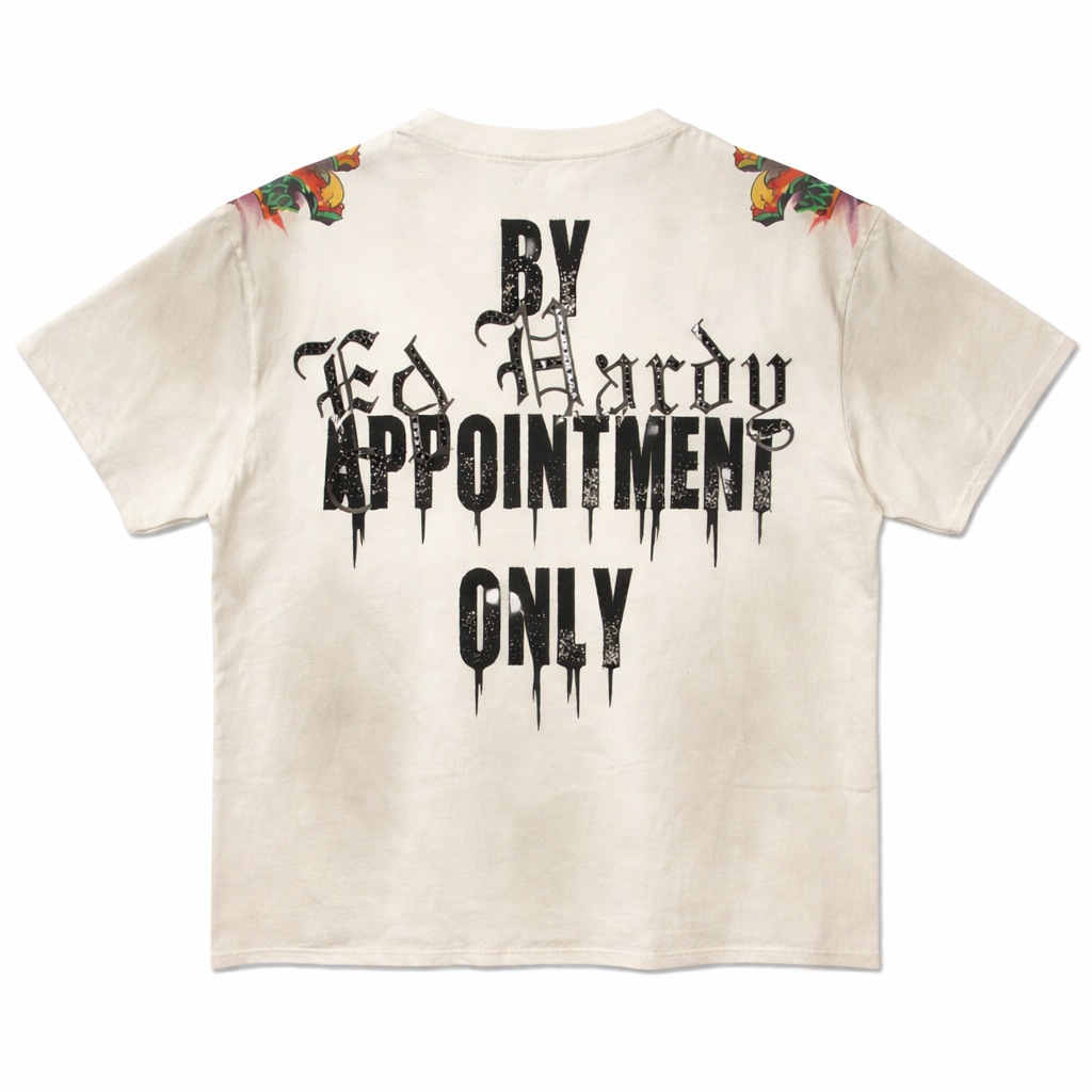 Reaper Cropped T-Shirt - Vintage Ivory