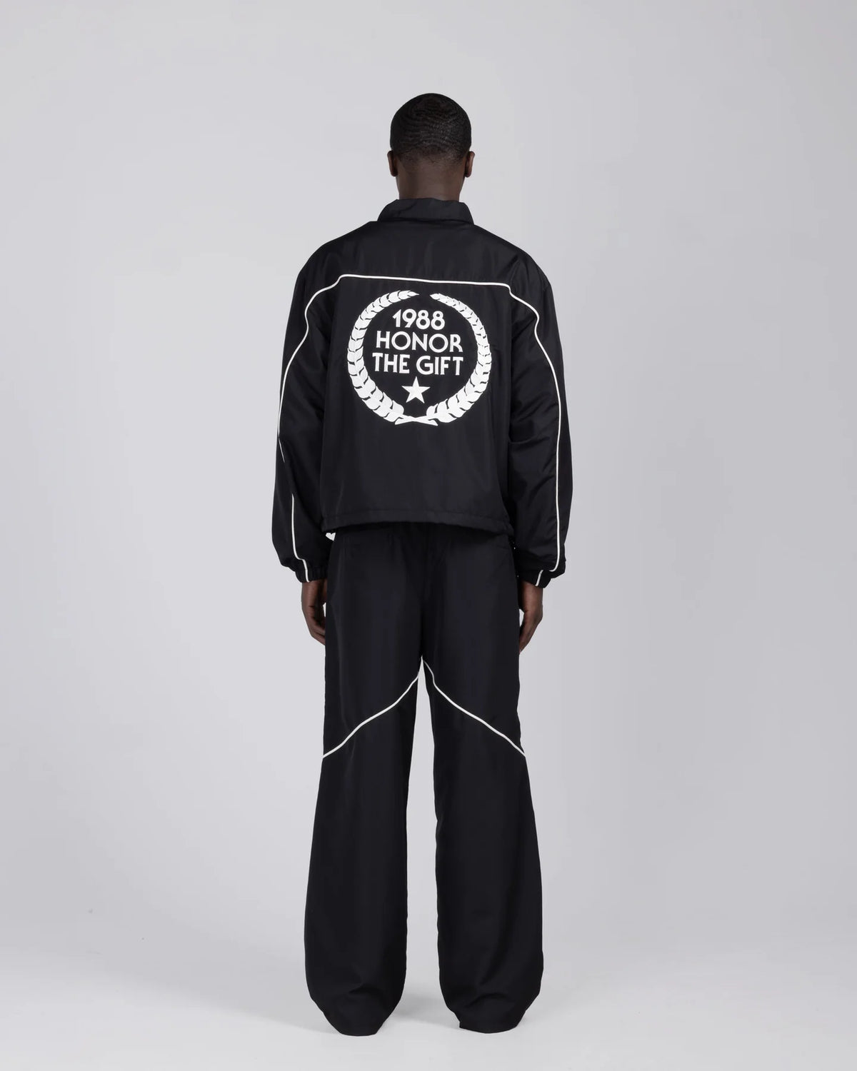 Honeycomb Ripstop Track Pant - Black
