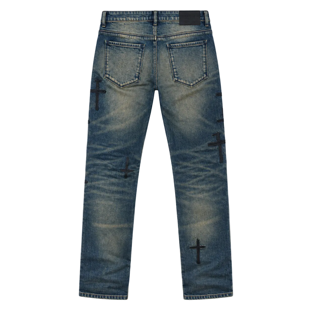 Bryant Skinny Jean - Storm Blue Cross Patch