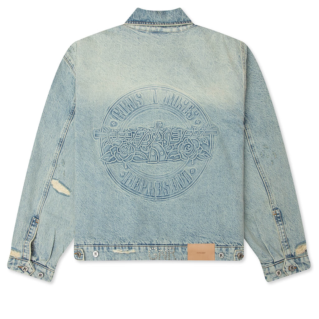 Guns N' Roses Denim Jacket - Light Vintage Blue