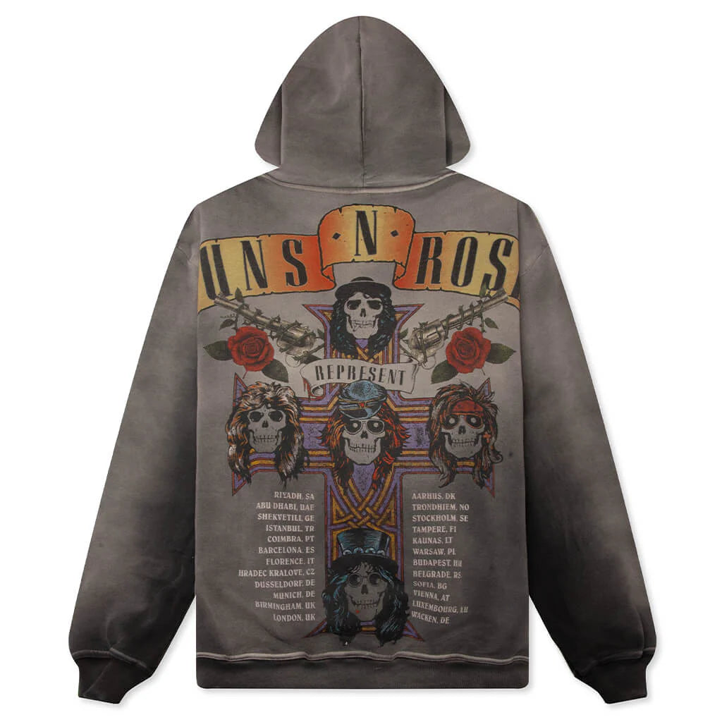 Guns N' Roses  Tour Hoodie - Stained Black