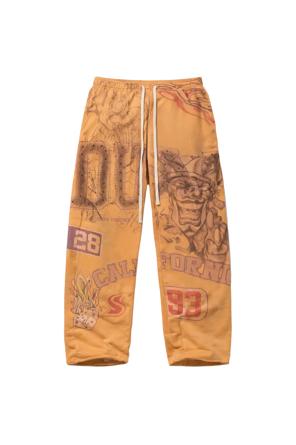 Coral Sweatpants - Orange