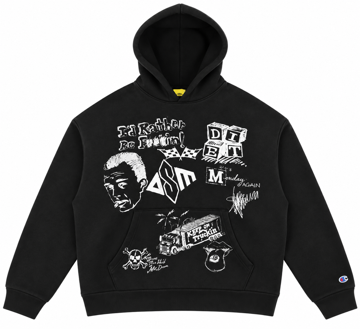 Doodle Hoodie - Vintage Black