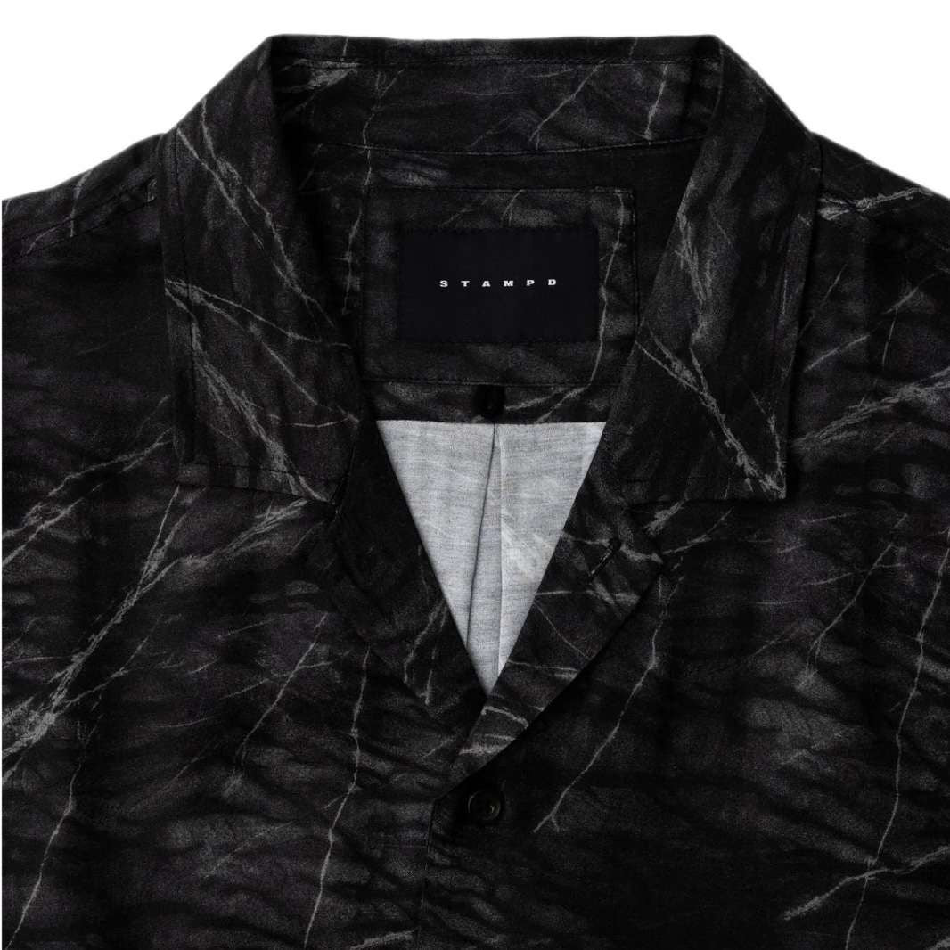 Marble Camp Shirt - Black