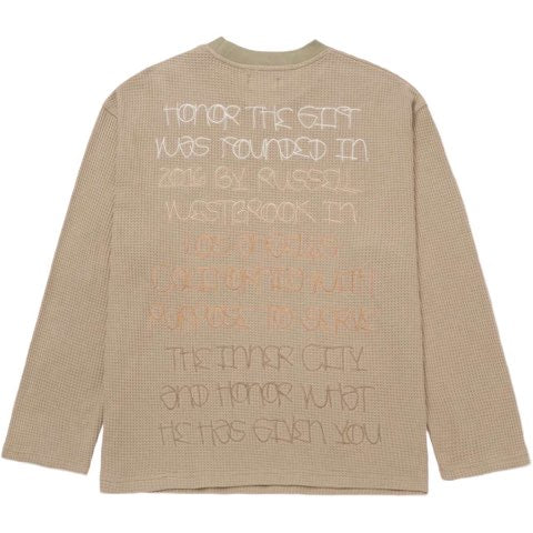 Purpose Box Long Sleeve Shirt - Light Brown