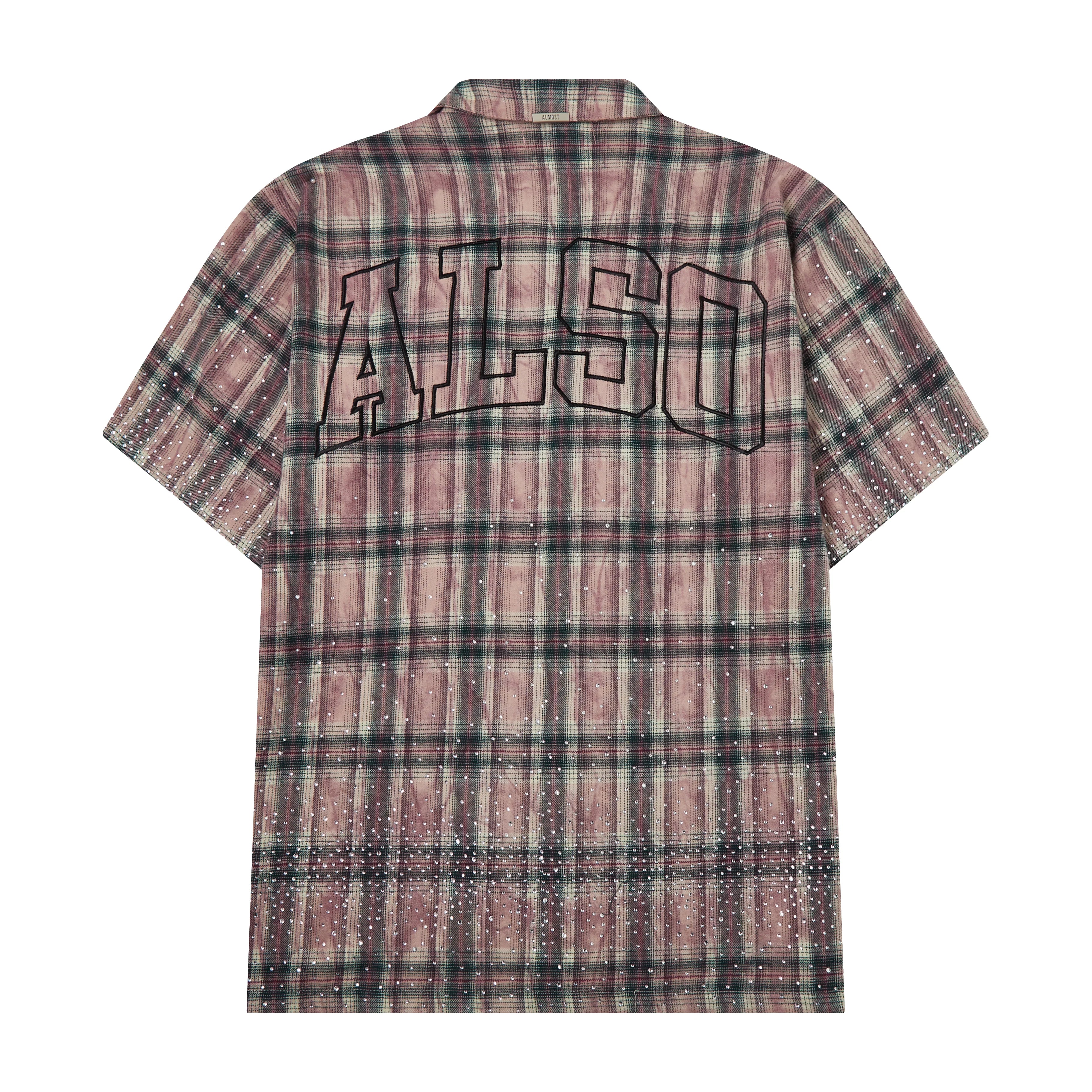 Solomon Rhinestone Flannel - Maroon
