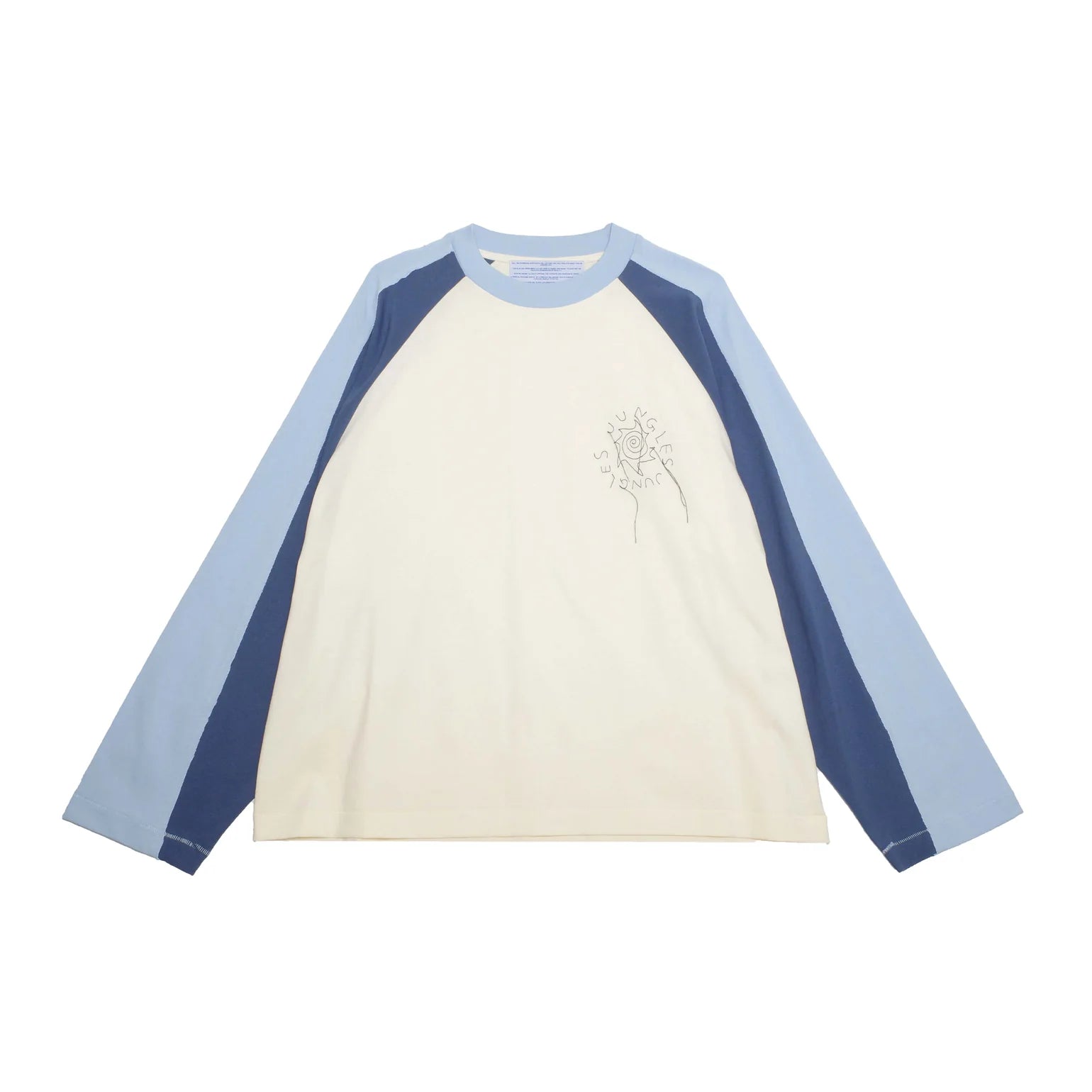Double Layer Raglan Longsleeve - Birch Blue