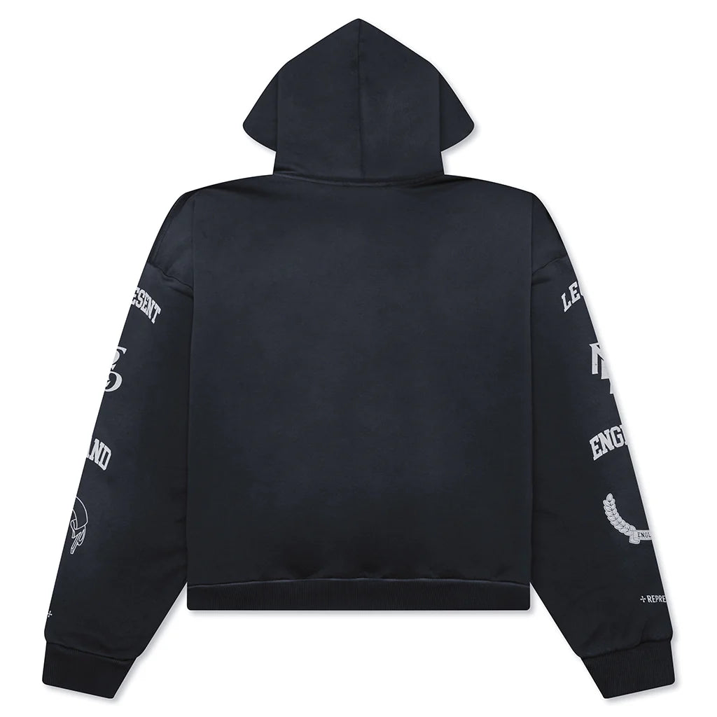 Legacy Crest Hoodie - Stained Black