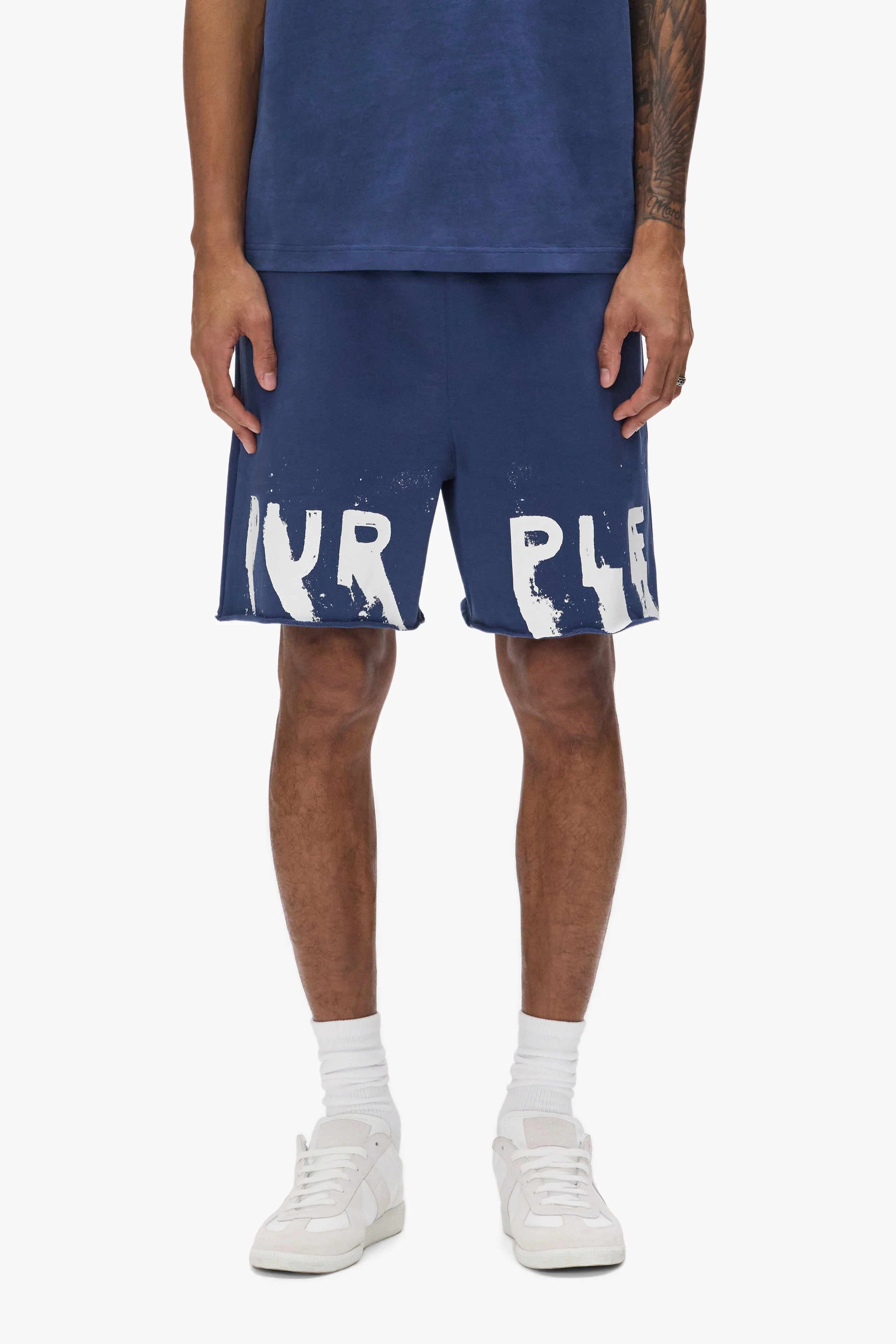 Painted Wordmark Short - Blue