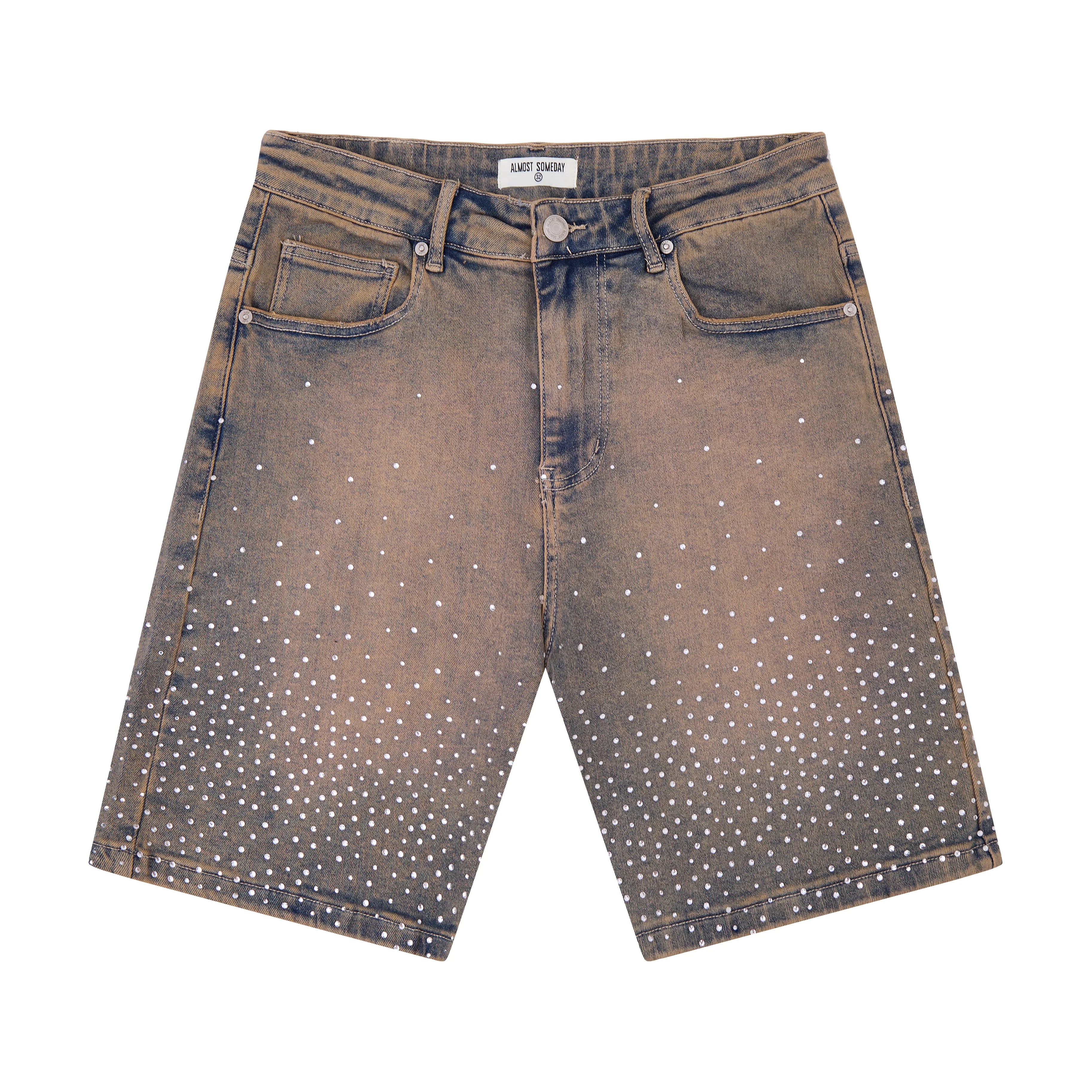 Solomon Rhinestone Jorts - Blue