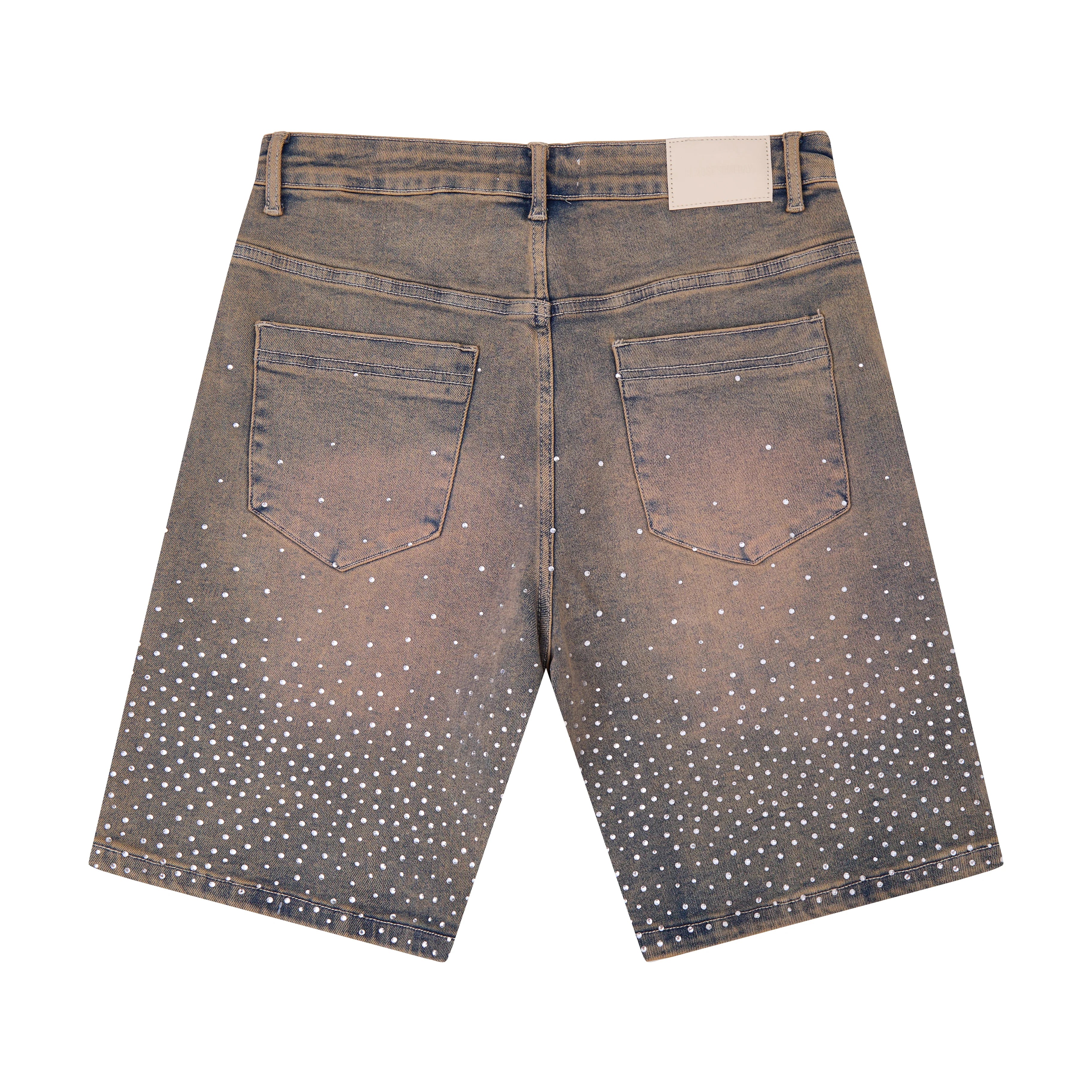 Solomon Rhinestone Jorts - Blue