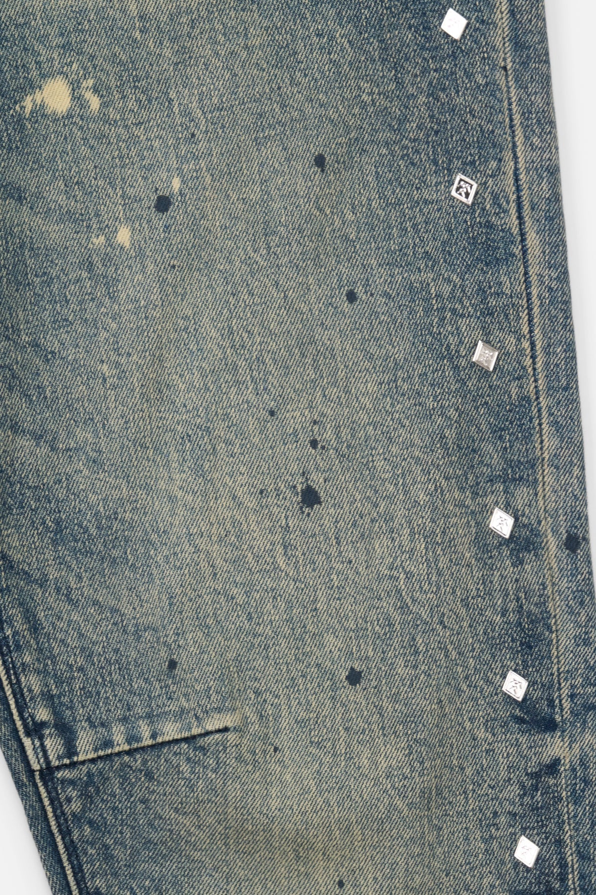 Bryant Skinny Jean - Marine Paint Stud