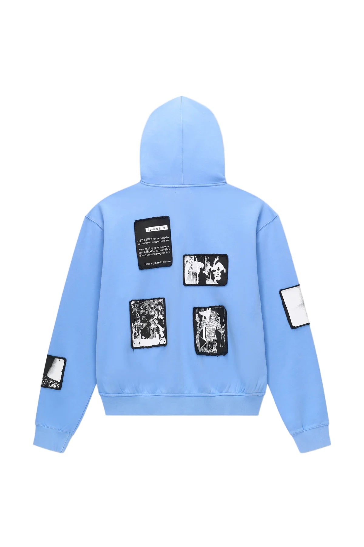 Zev Zip up Hoodie - Blue Digital Patch