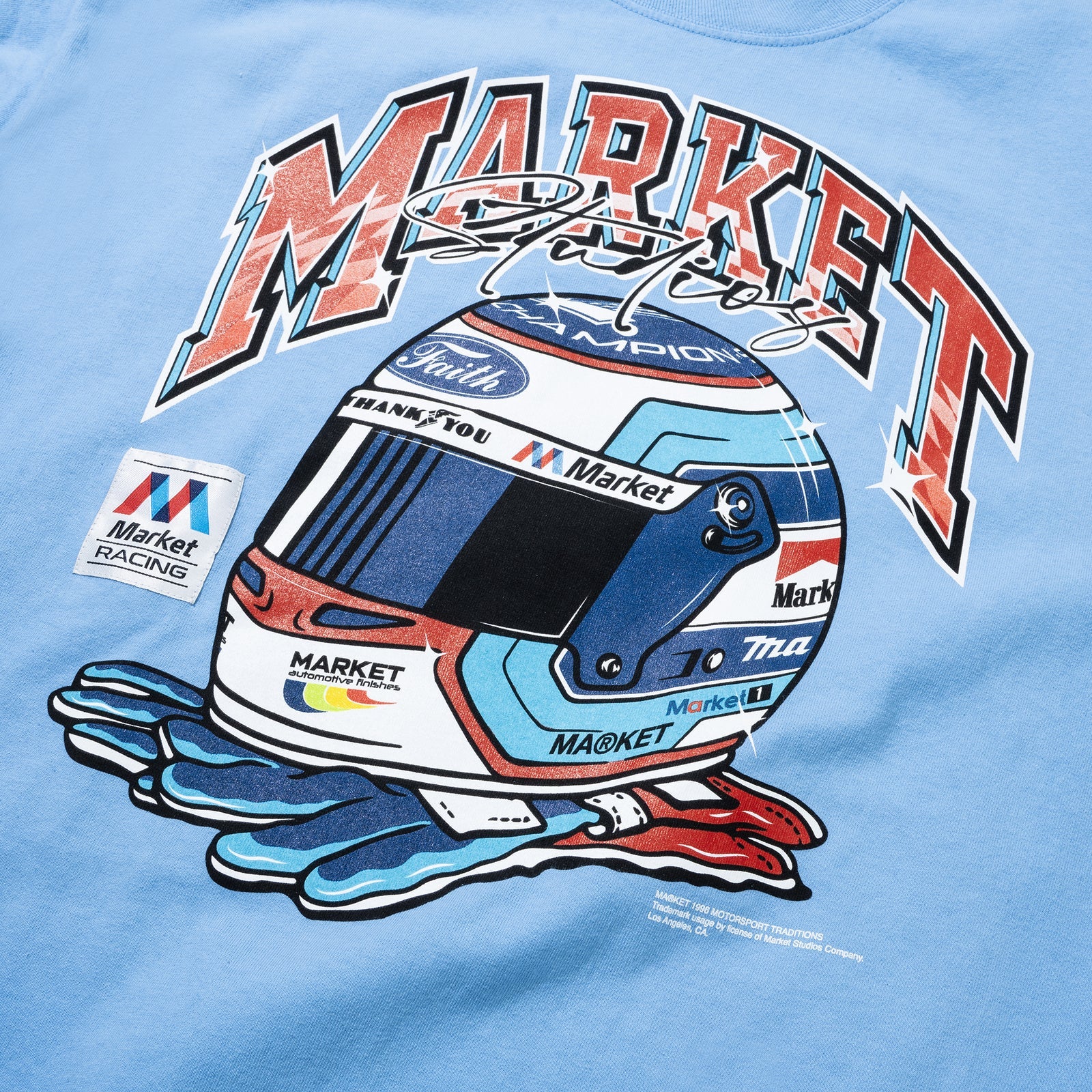Racing Helmet T-Shirt - Dusk Blue