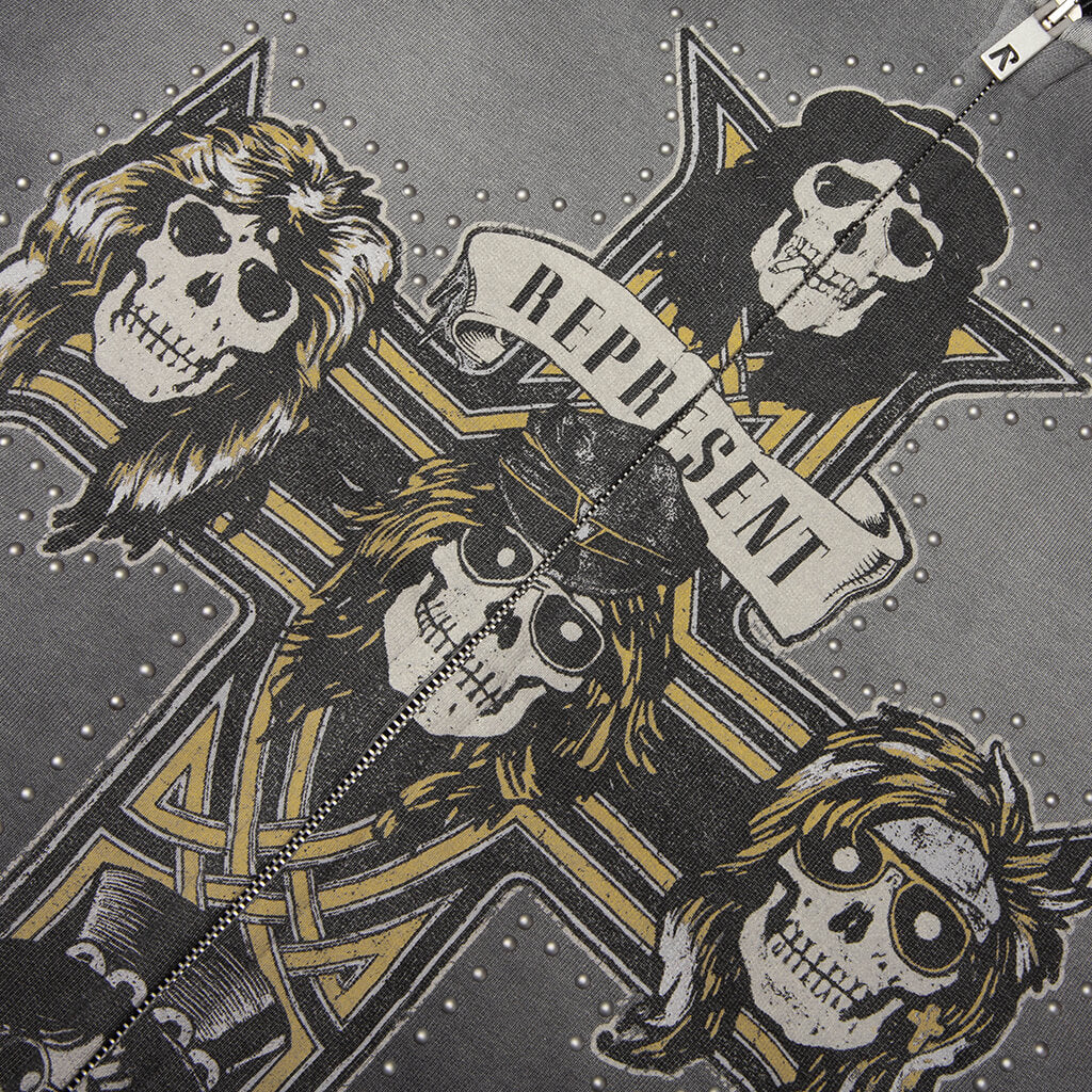 Guns N' Roses Zip Hoodie - Stained Black