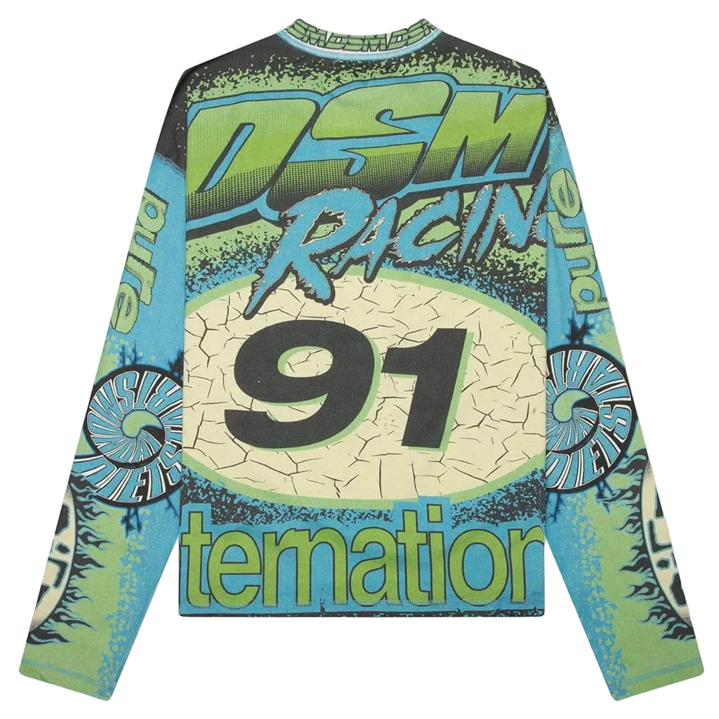 MX Racing Jersey - Black/Blue/Green