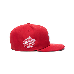 New York Yankee Fitted  - Scarlet