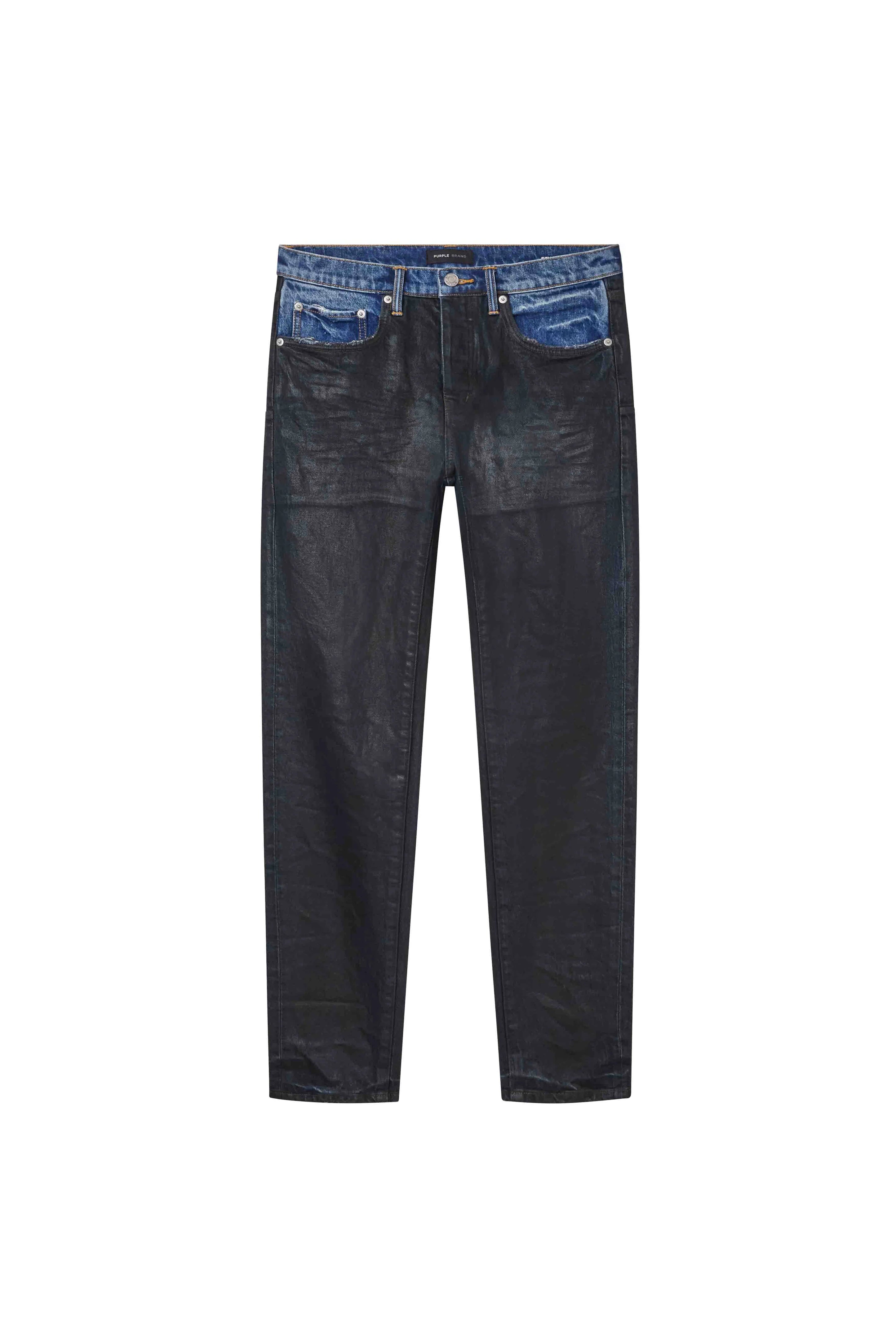 P001 - Skinny Coated indigo