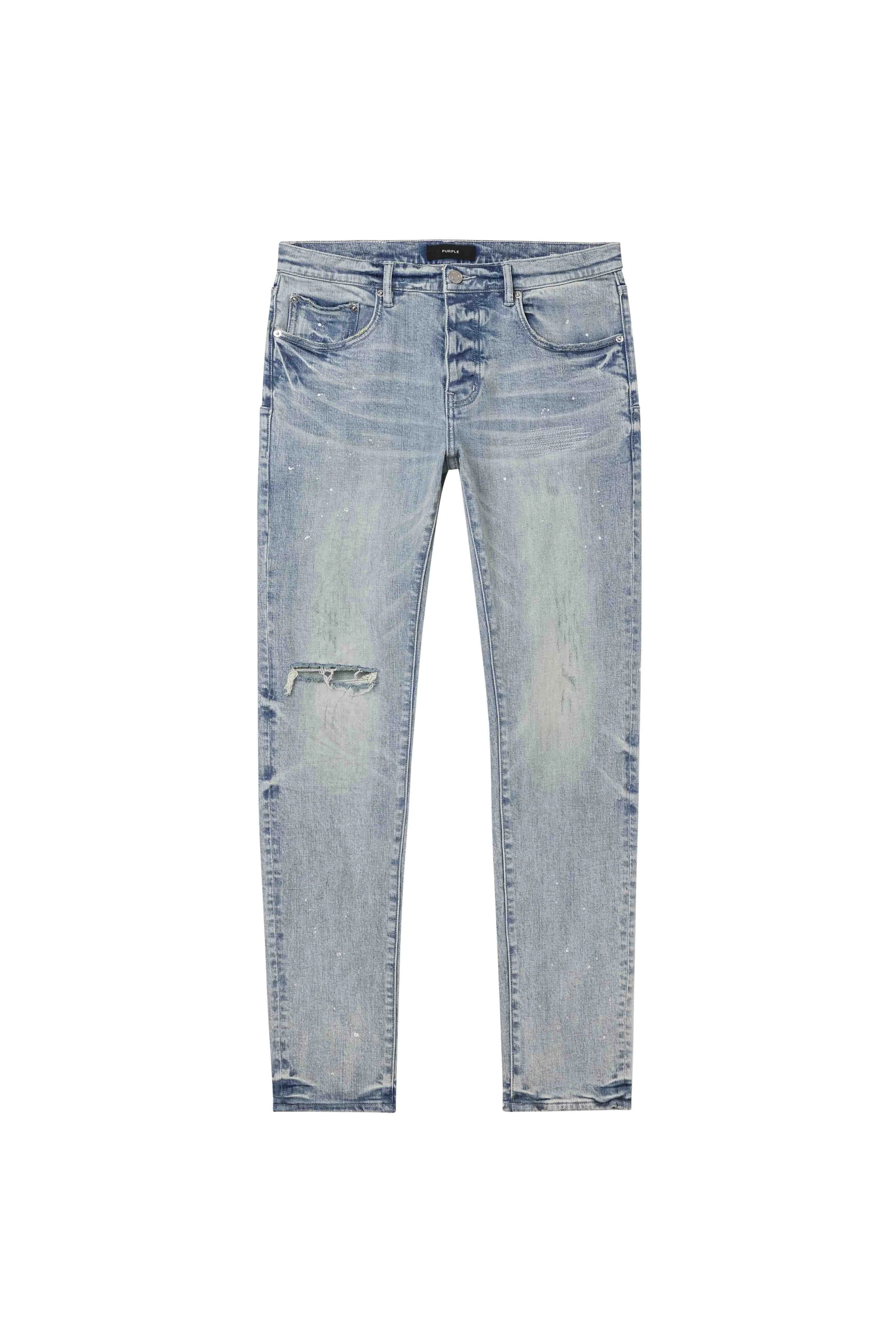 P001 - Worn Light Indigo Reflective