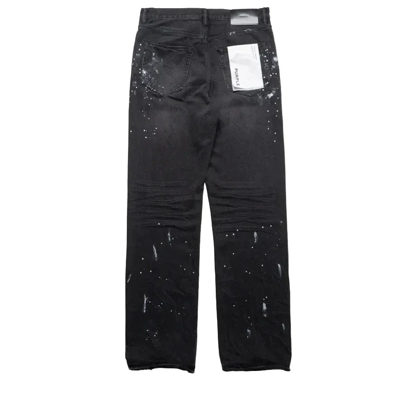 P011 - Knee Slit Paint Splatters