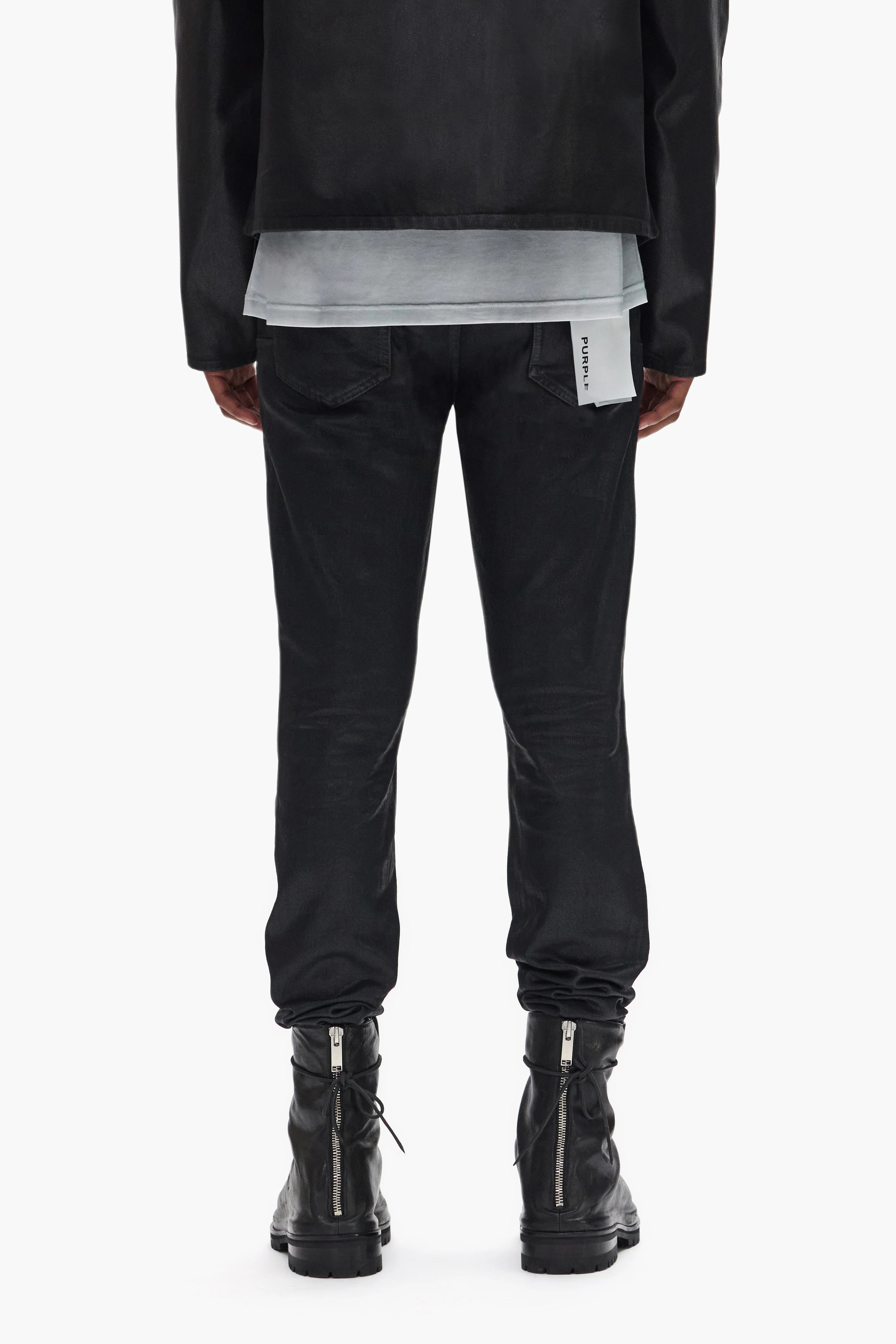 P001 - Skinny Coated indigo