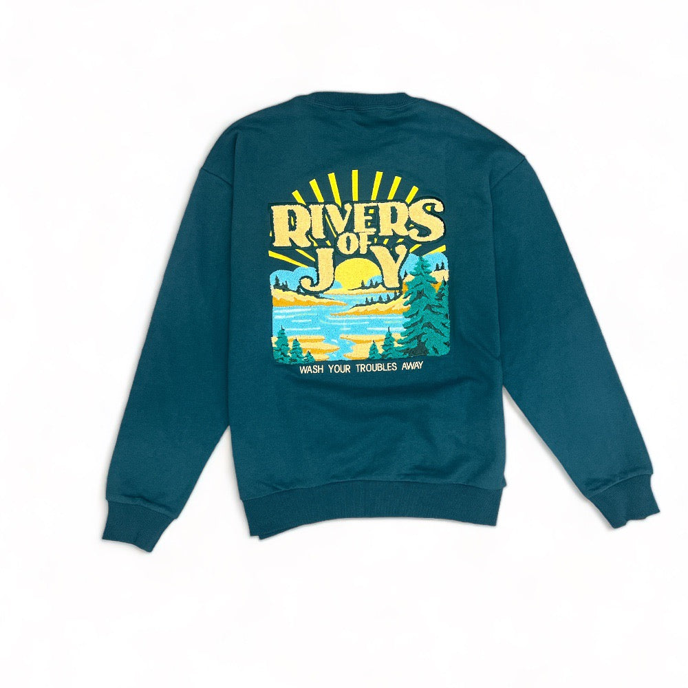 River Of Joy Crewneck - Atlantic Deep