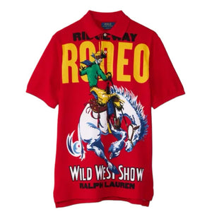 Rodeo Graphic Polo Shirt - Red