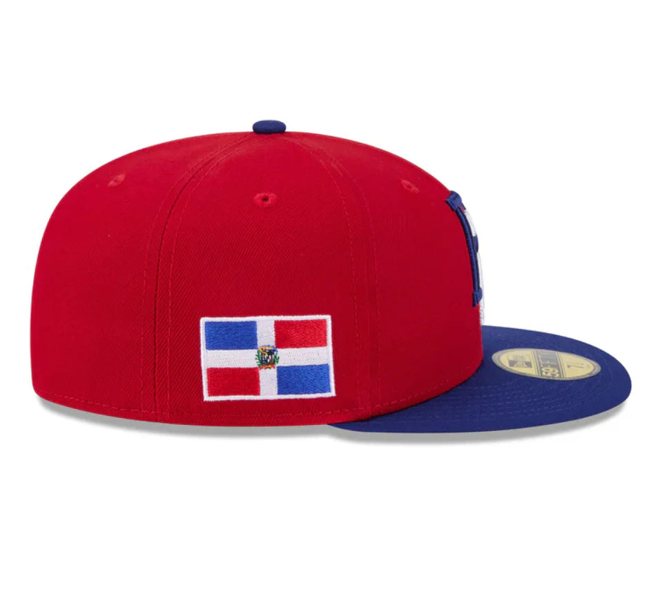 Dominican Republic World Classic Fitted - Red/Blue